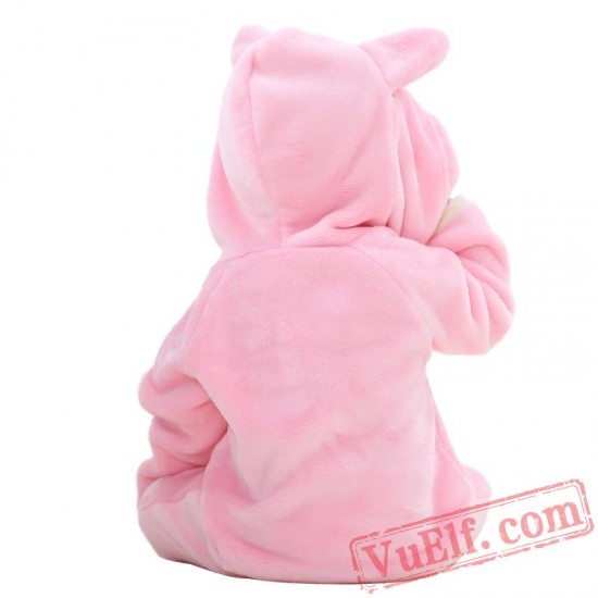 Animal Pink Baby Onesie Pajamas - Baby Kigurumi Onesies