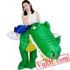 Crocodile Ride on Inflatable Blow Up Costume