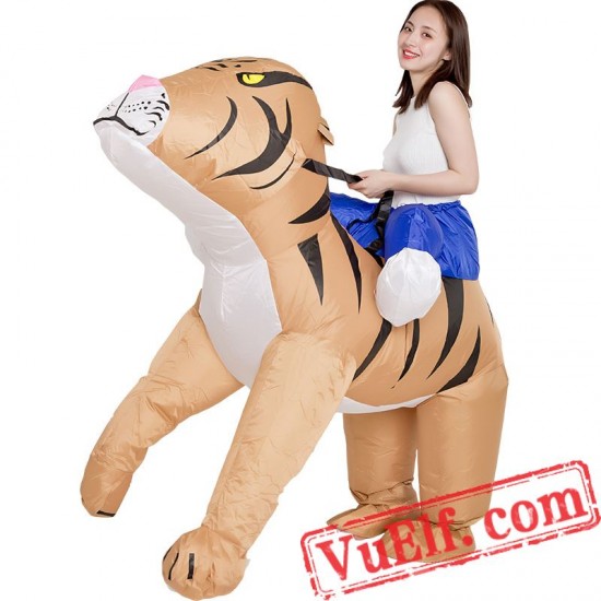 Tiger Ride On Inflatable Blow Up Costume