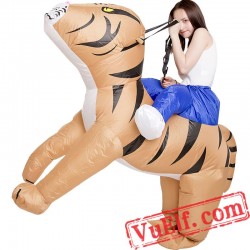 Tiger Ride On Inflatable Blow Up Costume