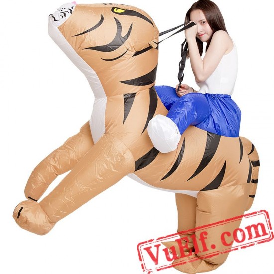 Tiger Ride On Inflatable Blow Up Costume