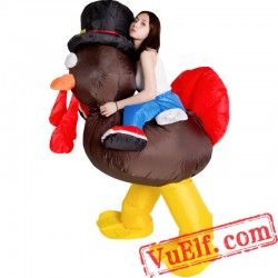 Turkey Thanksgiving Inflatable Blow Up Costume