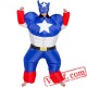 Captain America Soldier Inflatable Blow Up Costume
