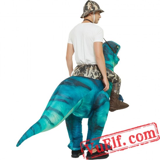 Raptor Dinosaur Inflatable Blow Up Costume