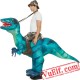 Raptor Dinosaur Inflatable Blow Up Costume