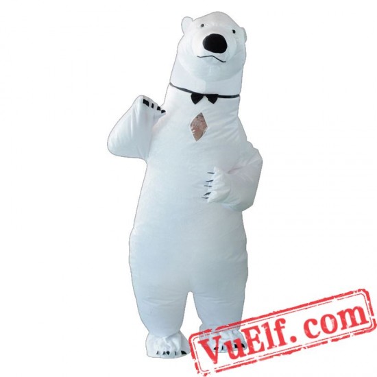 Polar Bear Inflatable Blow Up Costume