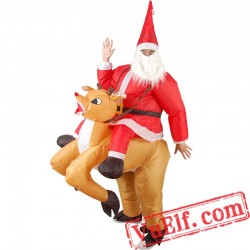 Santa Claus Inflatable Blow Up Costume