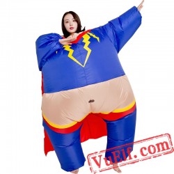 Lightning Superman Inflatable Blow Up Costume