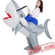 Shark Ride on Inflatable Blow Up Costume