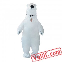 Polar Bear Inflatable Blow Up Costume