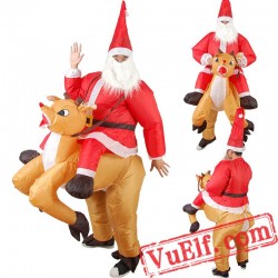 Santa Claus Inflatable Blow Up Costume