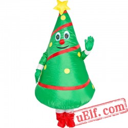 Adult Christmas Tree Inflatable Blow Up Costume