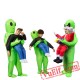 Adult Kids Scary Green Alien Inflatable Blow Up Costume Adult Kids Scary Green Alien Inflatable Blow Up Costume