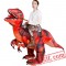 Adult Red Dinosaur T Rex Ride On Inflatable Blow Up Costume