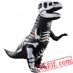 Adult T Rex Dinosaur Skull Inflatable Blow Up Costume