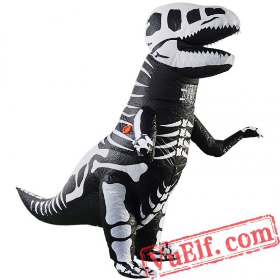 Adult T Rex Dinosaur Skull Inflatable Blow Up Costume