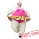 Adult Ballerina Dancer Inflatable Blow Up Costume