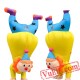 Adult Funny Handstand Clown Inflatable Blow Up Costume