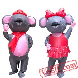 Adult Valentine'S Day Mouse Inflatable Blow Up Costume