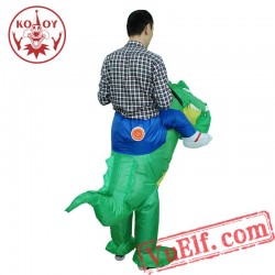 Adult Crocodile Ride On Inflatable Blow Up Costume