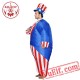 Adult Uncle Sam Inflatable Blow Up Costume