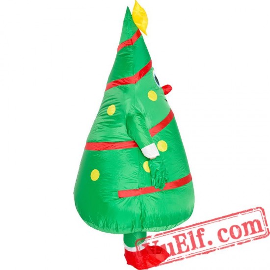 Adult Christmas Tree Inflatable Blow Up Costume