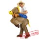 Adult Donkey Horse Ride On Inflatable Blow Up Costume