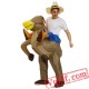 Adult Donkey Horse Ride On Inflatable Blow Up Costume