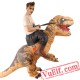 Adult Dinosaur T Rex Ride On Inflatable Blow Up Costume