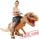 Adult Dinosaur T Rex Ride On Inflatable Blow Up Costume