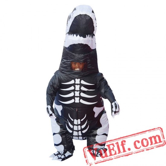 Adult T Rex Dinosaur Skull Inflatable Blow Up Costume