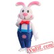 Adult Easter Bunny Rabbit Inflatable Blow Up Costume