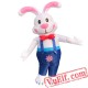 Adult Easter Bunny Rabbit Inflatable Blow Up Costume