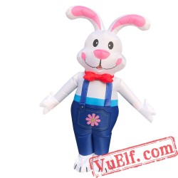 Adult Easter Bunny Rabbit Inflatable Blow Up Costume