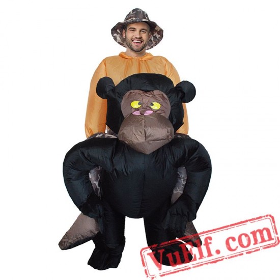 Adult King Kong Chimpanzee Inflatable Blow Up Costume