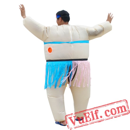 Hawaiian Dancer Inflatable Blow Up Costume