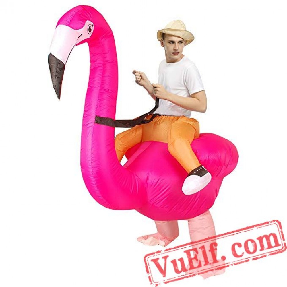 huge blow up flamingo