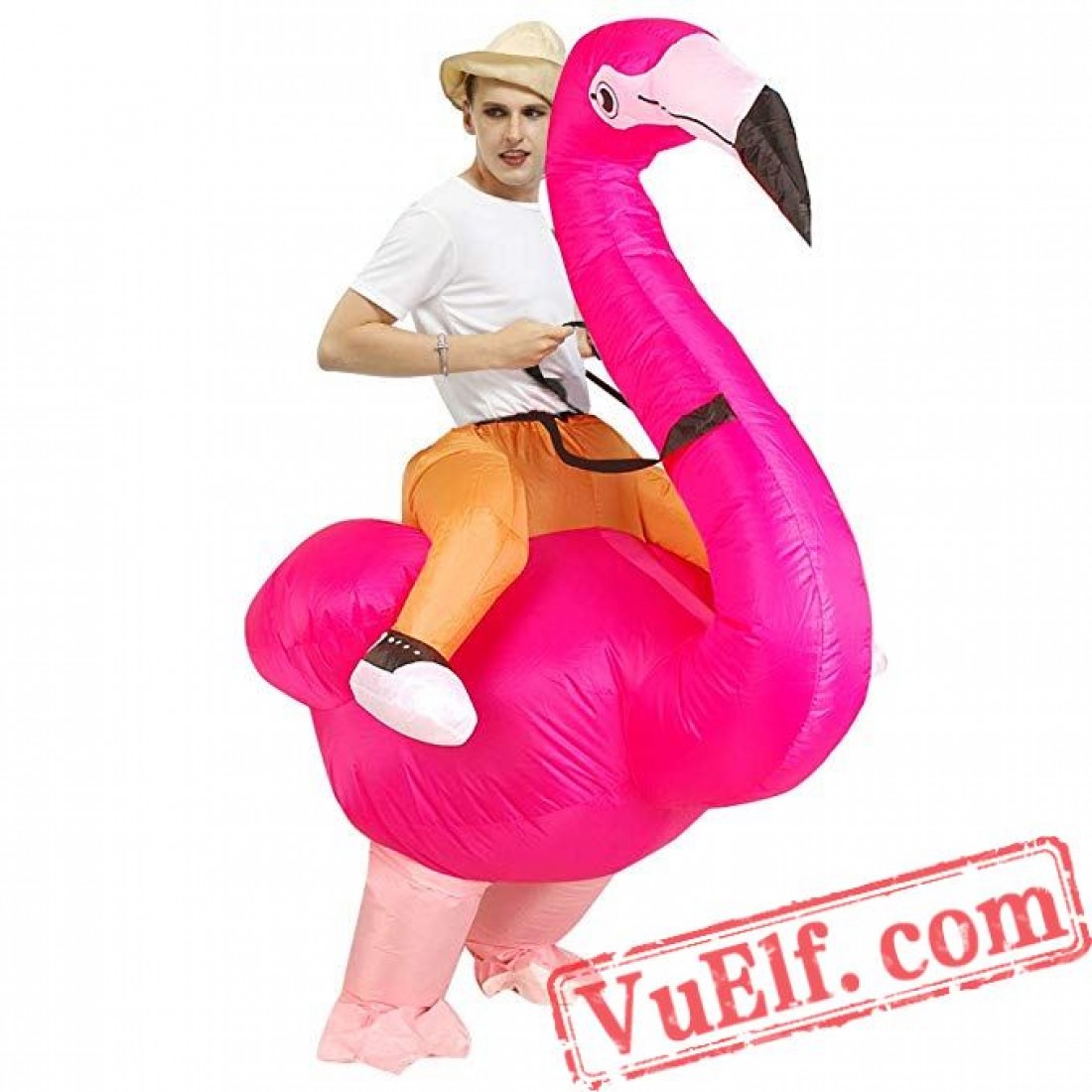 huge blow up flamingo