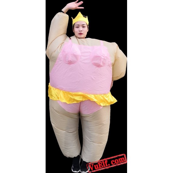 Adult Ballerina Dancer Inflatable Blow Up Costume