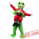 Adult Santa Claus Green Alien Inflatable Blow Up Costume Adult Santa Claus Green Alien Inflatable Blow Up Costume