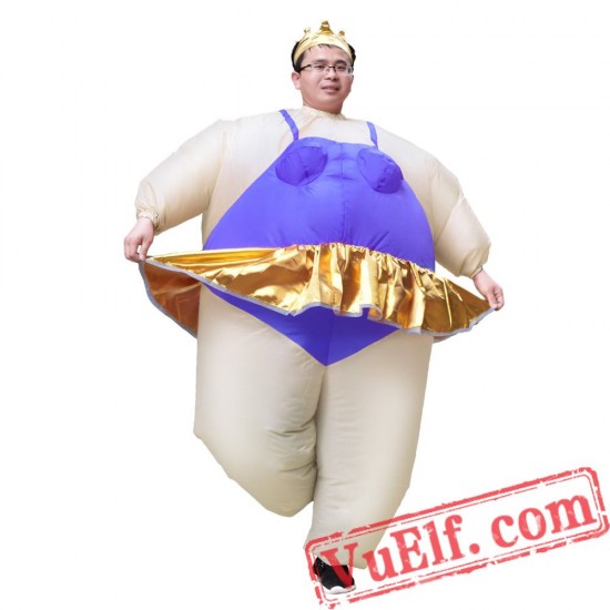 Adult Ballerina Dancer Inflatable Blow Up Costume