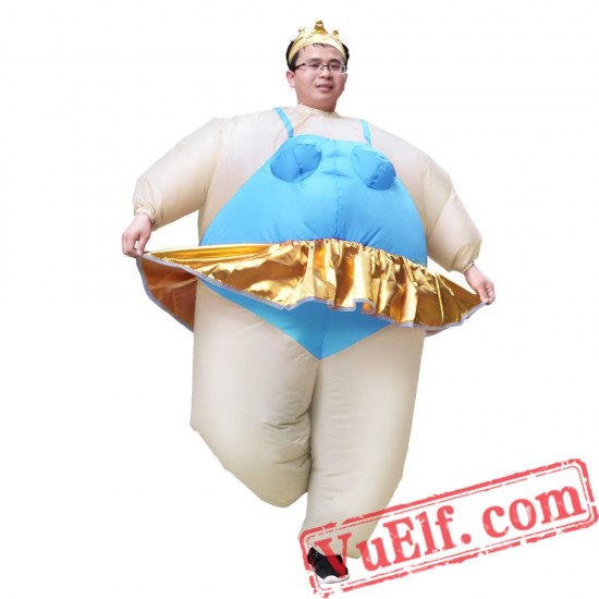 Adult Ballerina Dancer Inflatable Blow Up Costume