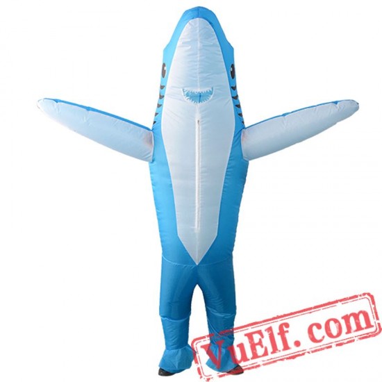 Adult Shark Inflatable Blow Up Costume