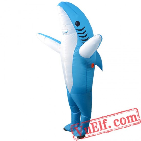 Adult Shark Inflatable Blow Up Costume