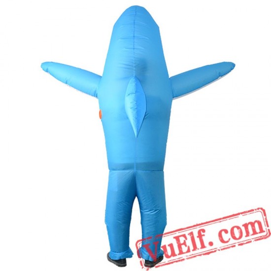 Adult Shark Inflatable Blow Up Costume