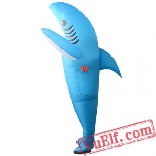 Adult Shark Inflatable Blow Up Costume