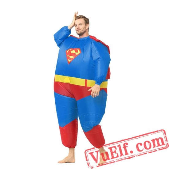 Adult Superman Inflatable Blow Up Costume