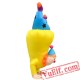 Adult Stand Upside Down Clown Inflatable Blow Up Costume