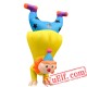 Adult Stand Upside Down Clown Inflatable Blow Up Costume