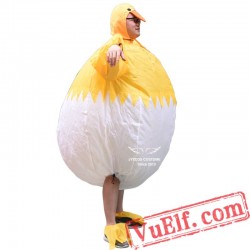 Adult Yellow Chicken Inflatable Blow Up Costume